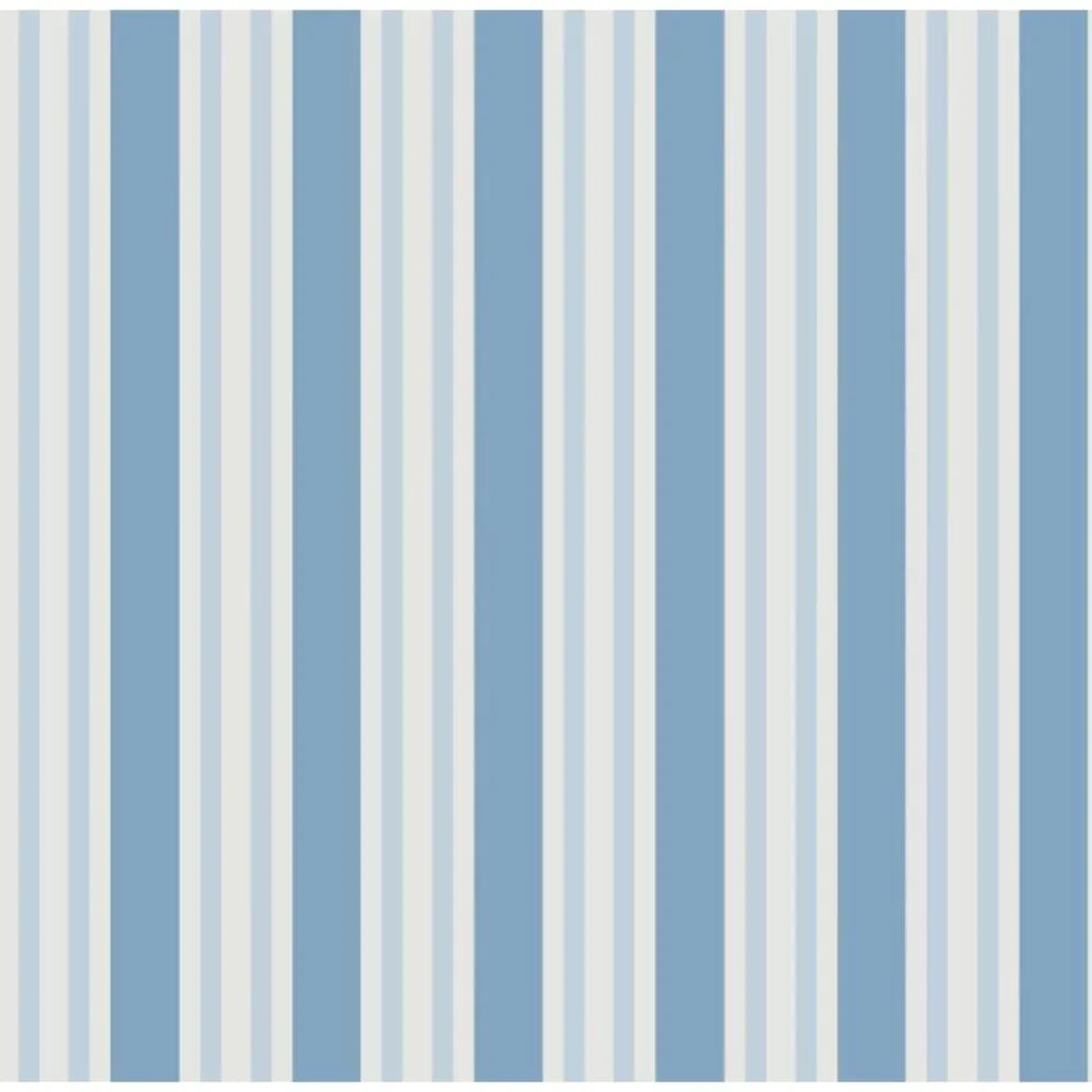 New Cole & Son Blue Polo Stripe Wallpaper 110/1006 A010 10.05m x 52cm